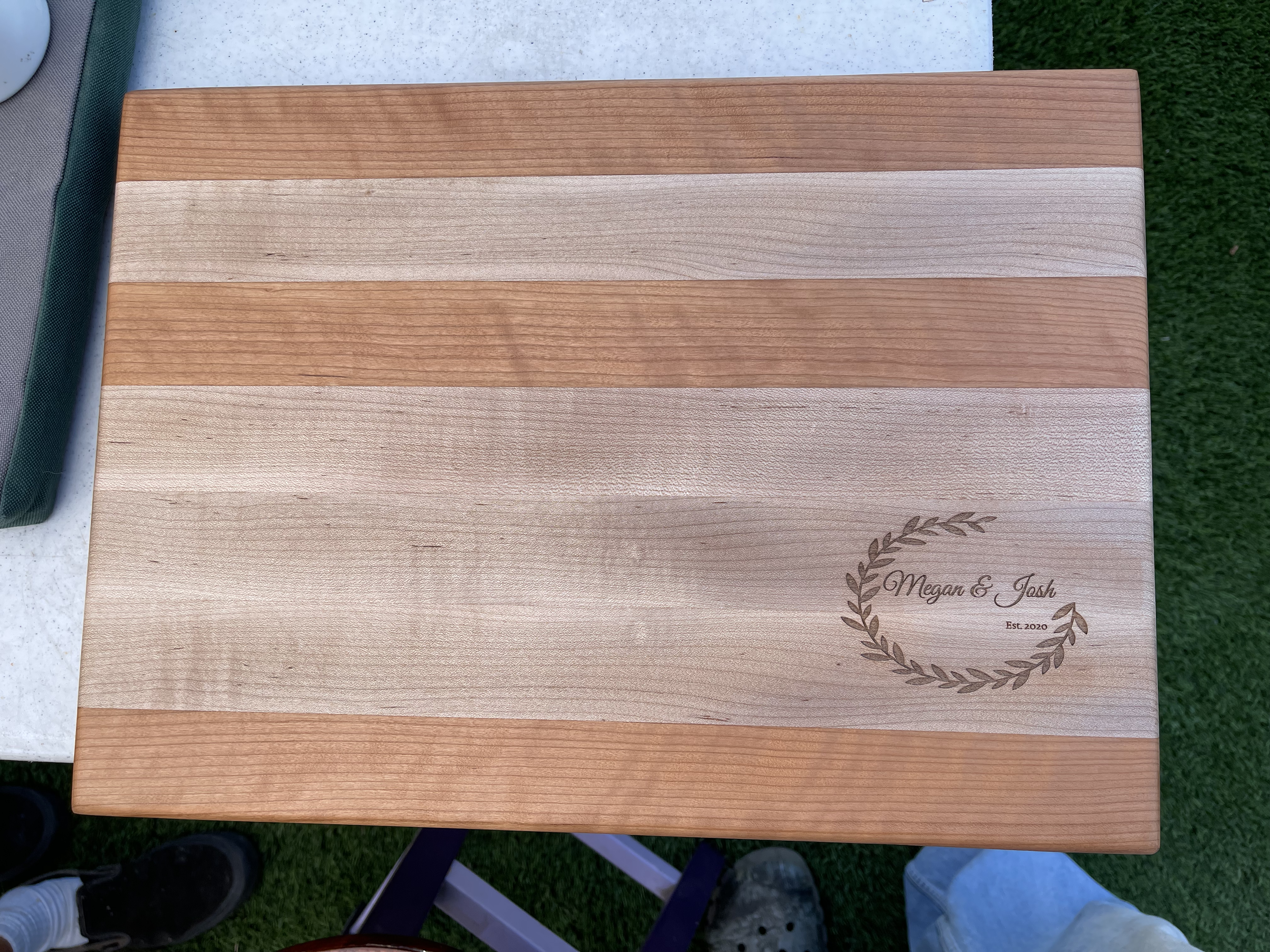 Cherry & Maple Cutting Board. Image By KA Mimms Photographix. Used by permission. All Rights Reserved